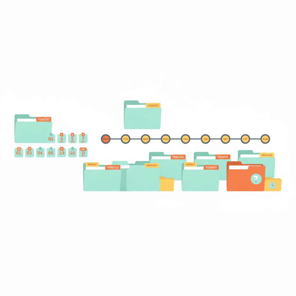 GTD tickler file system - 43 folders for organising future-dated tasks