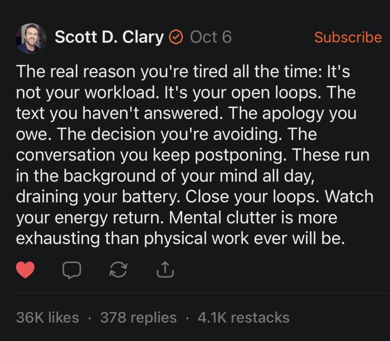 Your Overwhelm Isn’t From Too Much Work (It’s Open Loops)